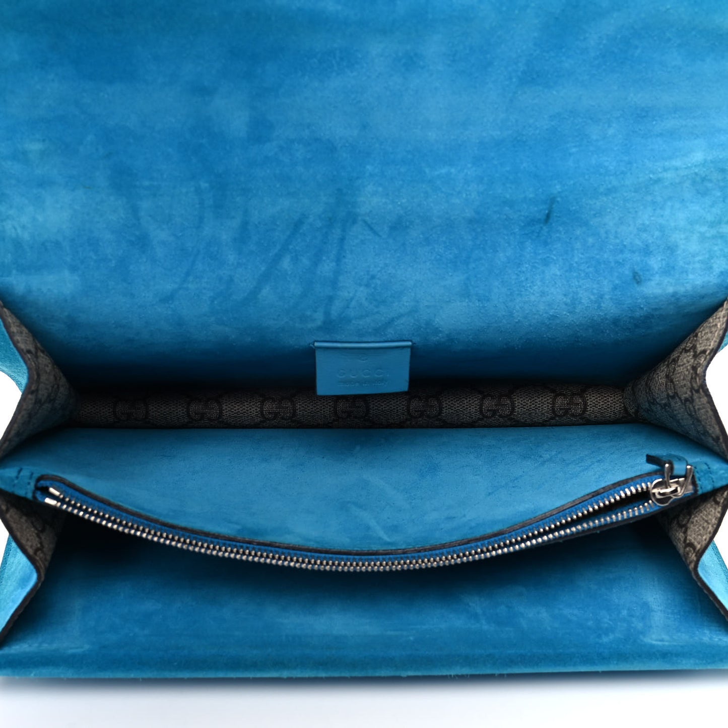 GG Supreme Monogram Small Dionysus Shoulder Bag Bright Turquoise
