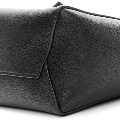 Celine Soft Grained Calfskin Small Sangle Bucket Bag Black 9 of 9