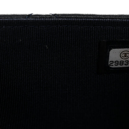 Chanel Lambskin Quilted Pearl Crush Wallet on Chain WOC Navy 8 of 12