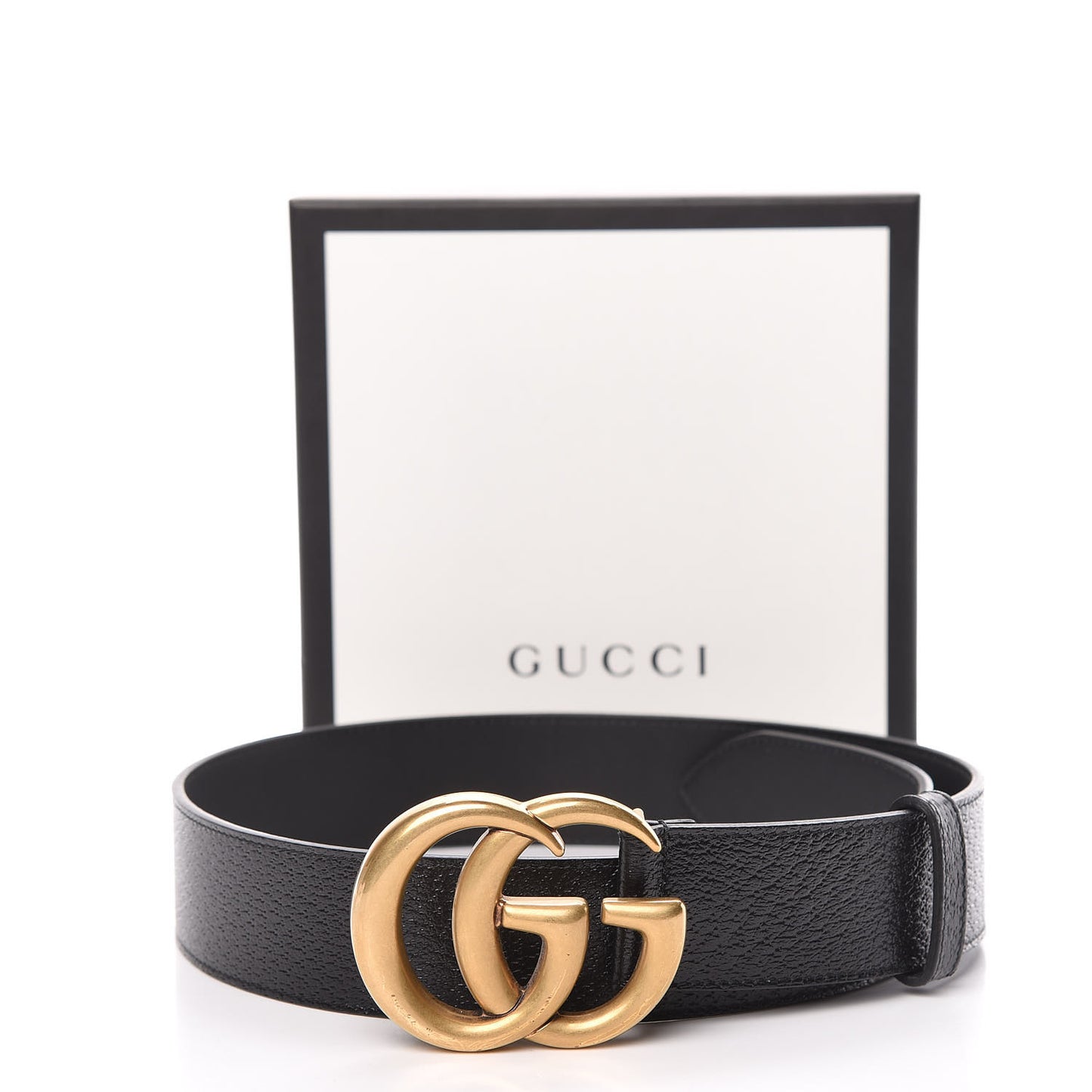 Textured Calfskin Double G 40mm Belt 75 30 Black