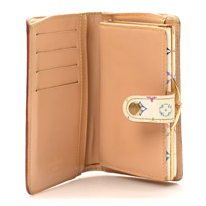 Louis Vuitton Monogram Multicolor French Purse Wallet White 5 of 9
