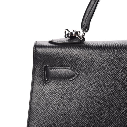 Hermes Epsom Kelly Sellier 32 Black 10 of 47