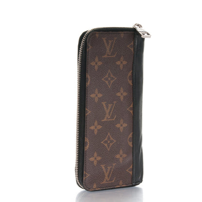 Louis Vuitton Monogram Macassar Vertical Zippy Wallet 3 of 7