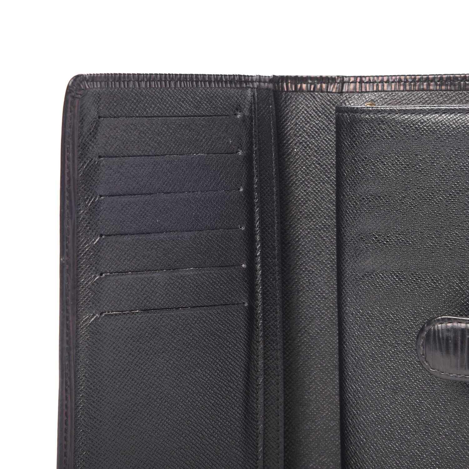 Louis Vuitton Epi Viennois Continental French Purse Wallet Black 7 of 7