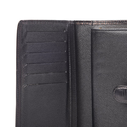 Louis Vuitton Epi Viennois Continental French Purse Wallet Black 7 of 7