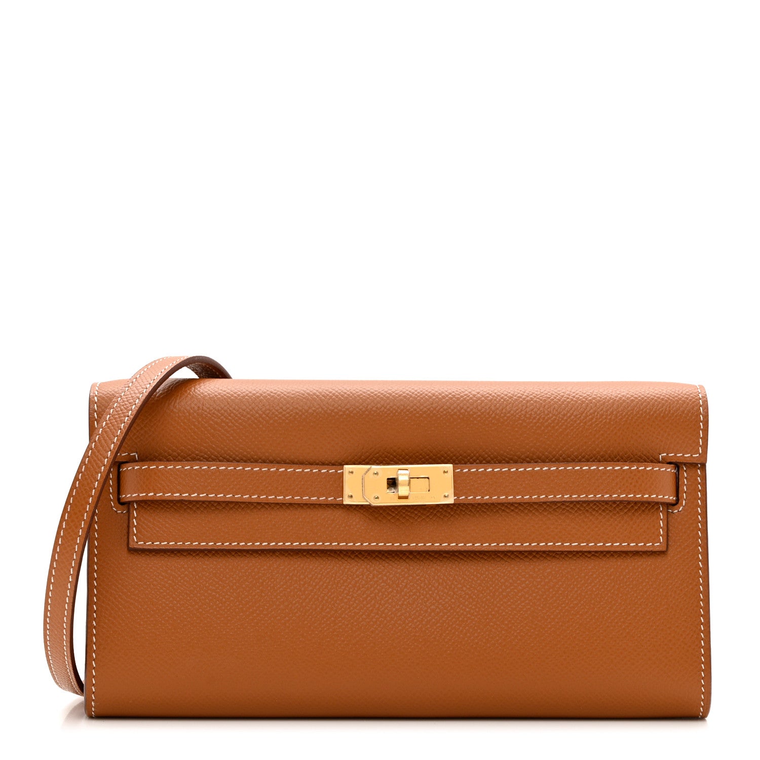 Hermes Epsom Kelly Wallet To Go Gold 1 of 7