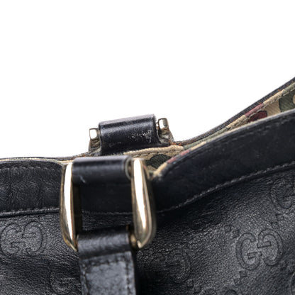 Gucci Guccissima Large Abbey Tote Black 6 of 6