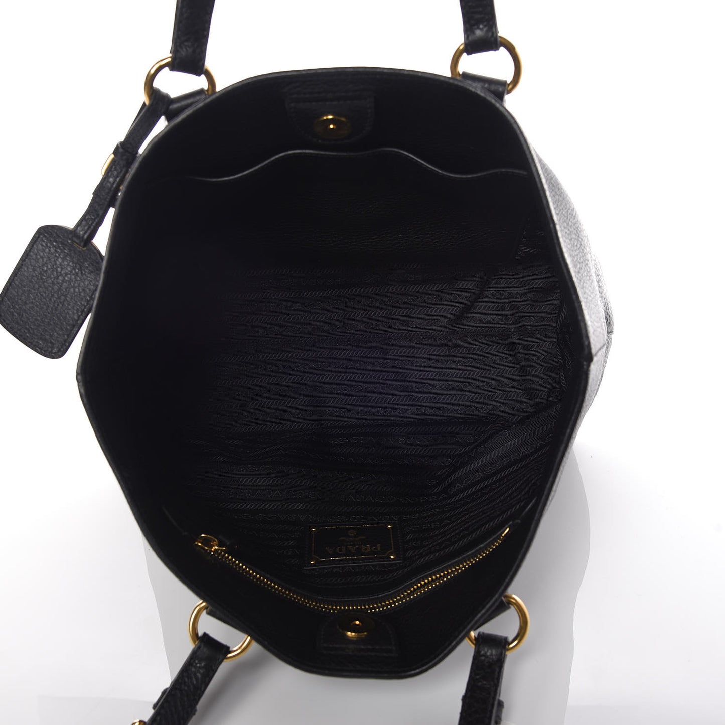 Vitello Daino Tote Black