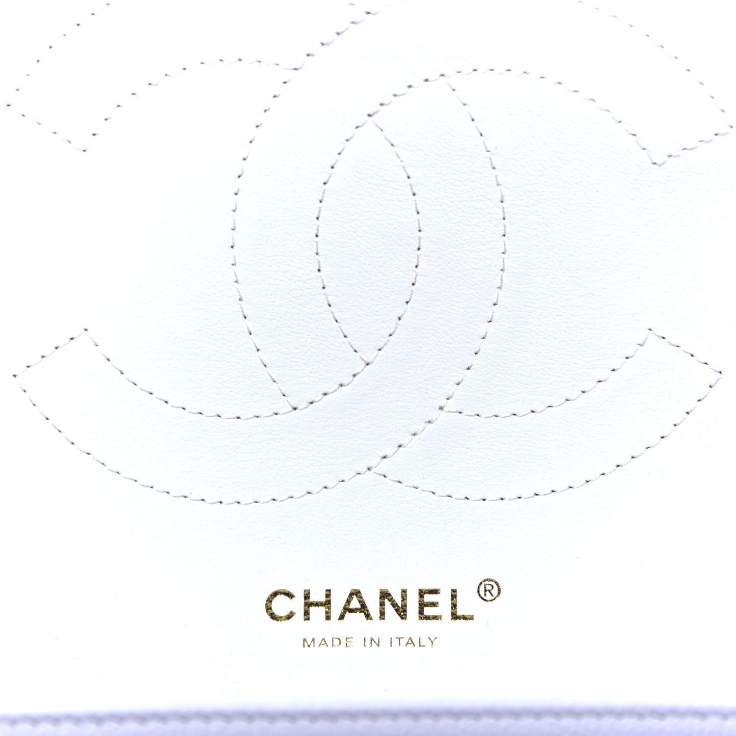 Caviar Quilted Jumbo Double Flap White