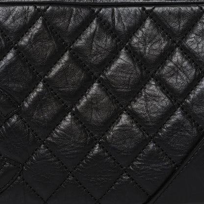 Chanel Aged Calfskin Quilted Cotton Club Pochette Black 8 of 10