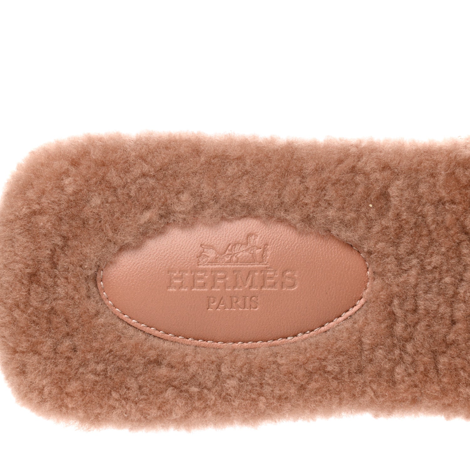 Hermes Woolskin Oran Sandals 38 Rose Aube 7 of 9