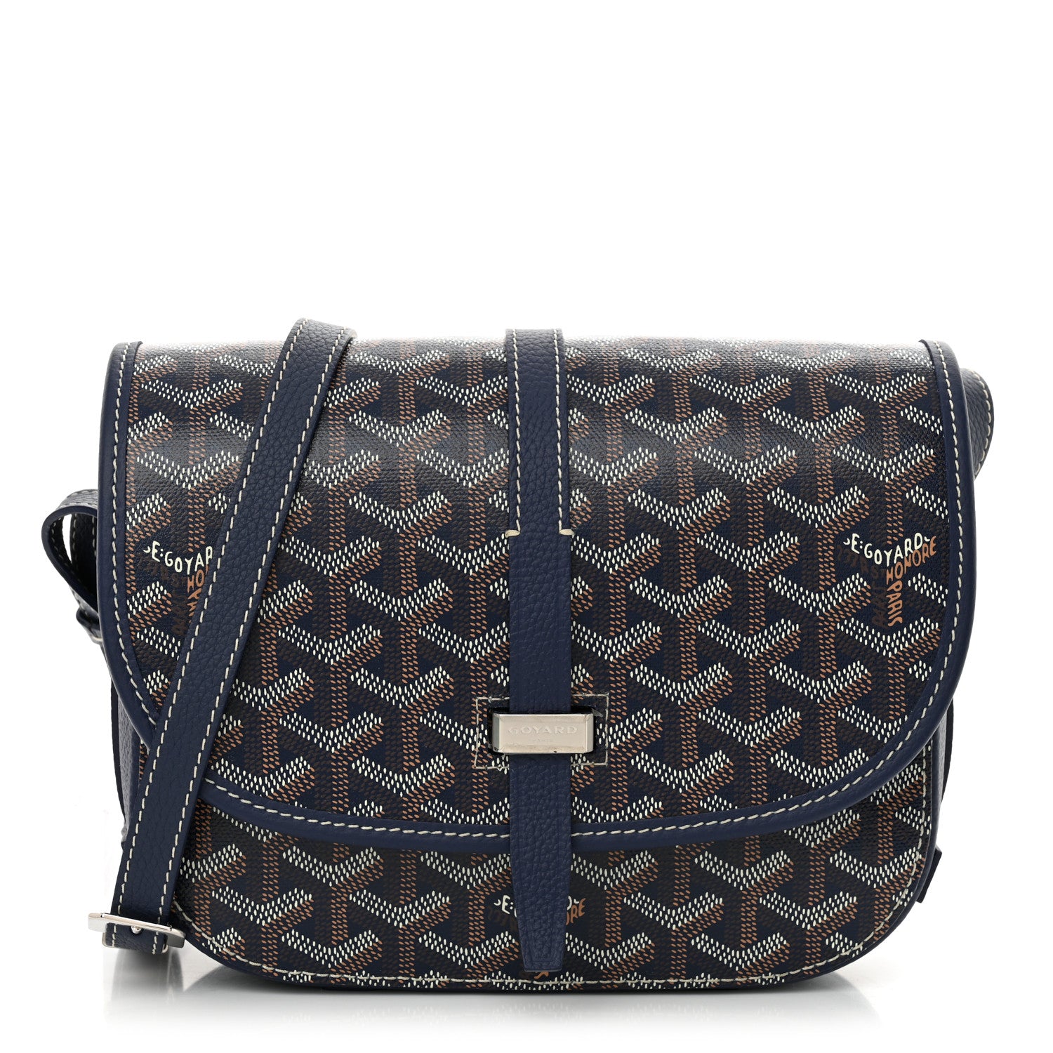 Goyard Goyardine Belvedere II PM Messenger Bag Navy 1 of 9