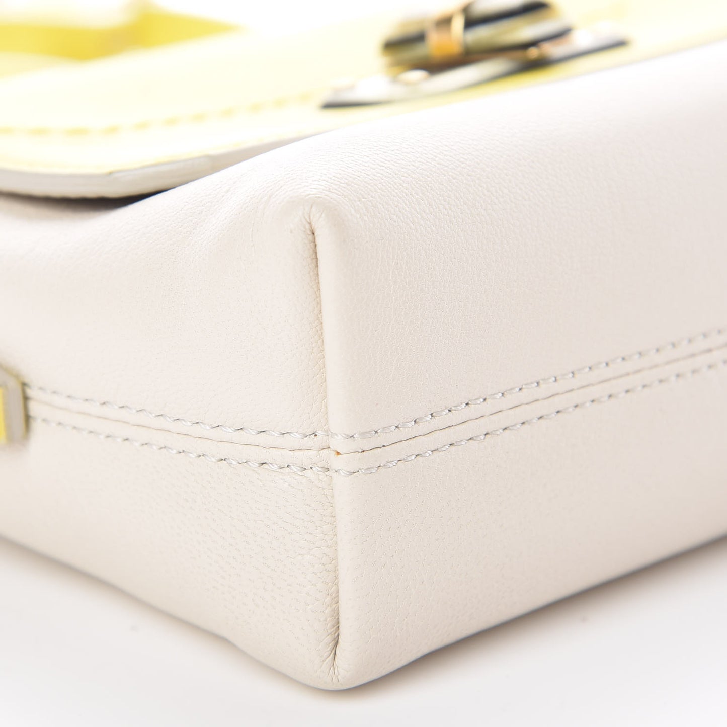 Calfskin Mini Happy Edgy Crossbody Jaune
