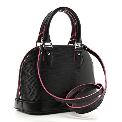 Louis Vuitton Epi Alma BB Black Hot Pink 3 of 10
