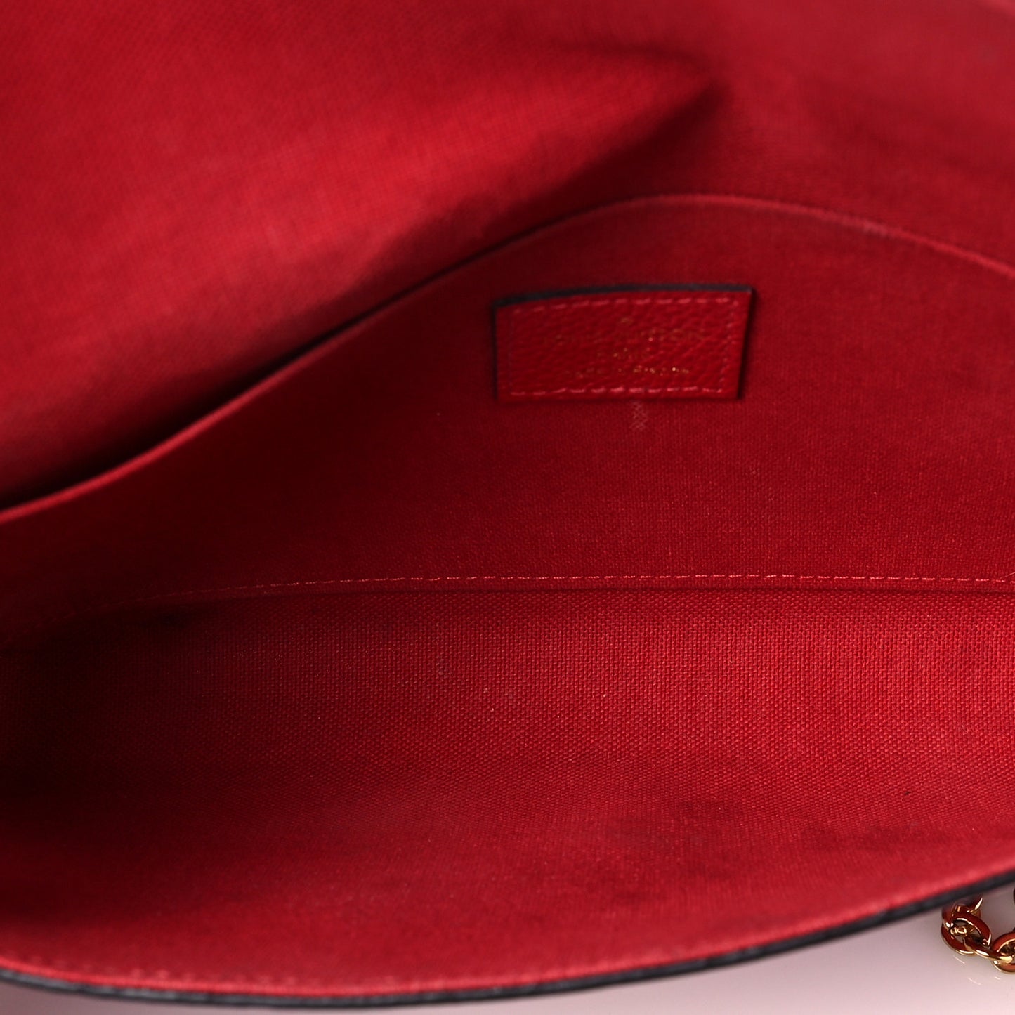 Empreinte Pochette Felicie Chain Wallet Scarlet