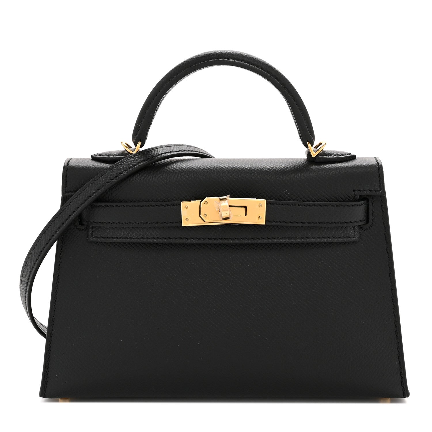 Hermes Epsom Mini Kelly Sellier 20 Black 1 of 11