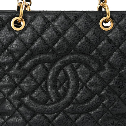 Chanel Caviar Quilted Grand Shopping Tote GST Black 8 of 10