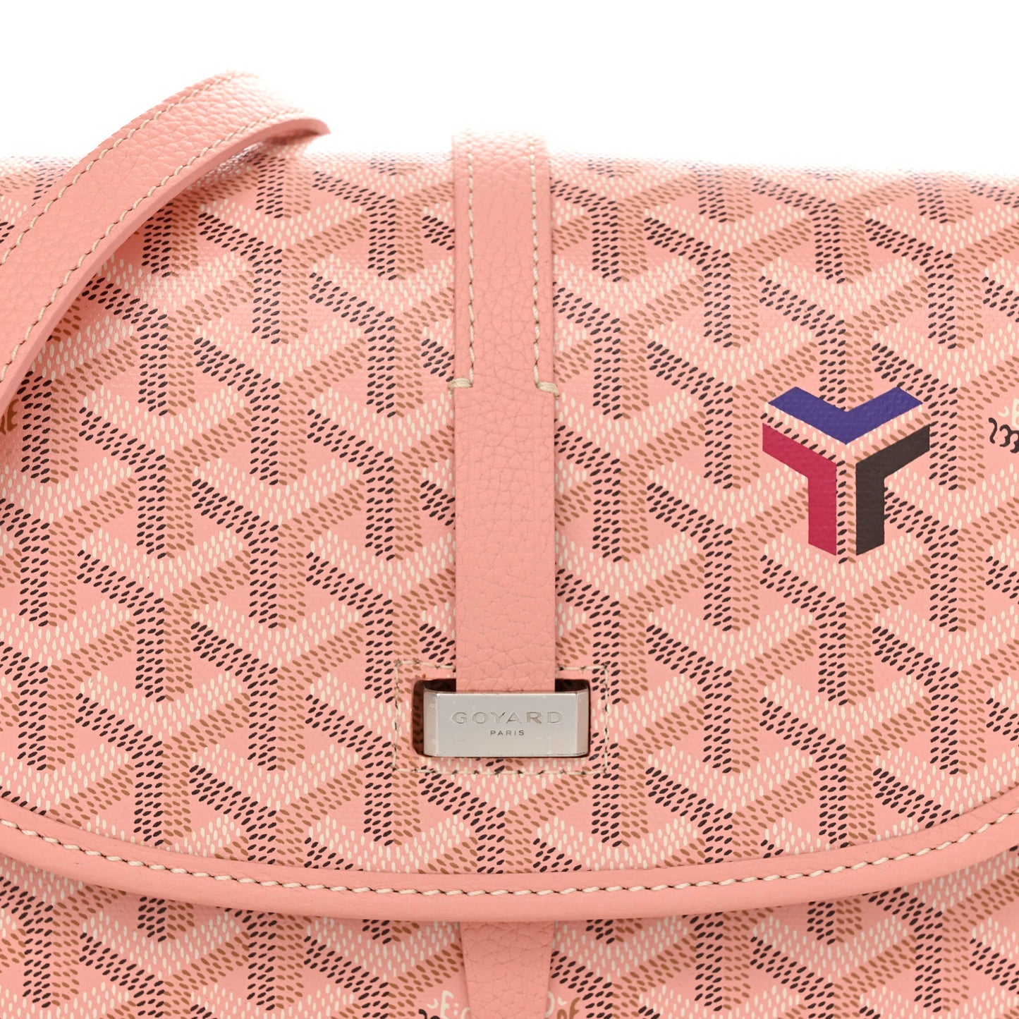 Goyardine Belvedere II PM Messenger Bag Pink