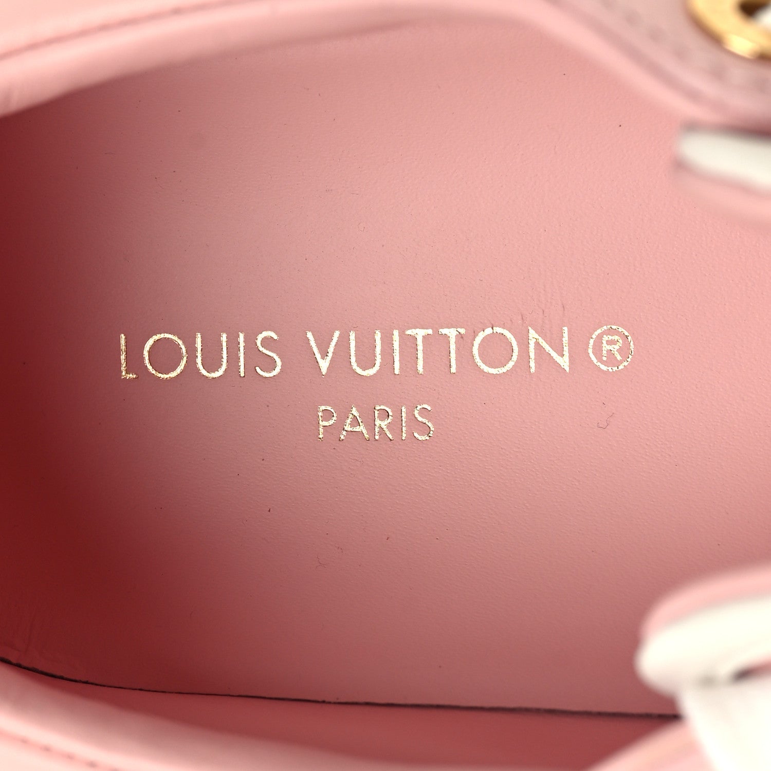 Louis Vuitton Monogram Embossed Calfskin Damier Azur Time Out Sneakers 37.5 Rose Clair Pink 8 of 8