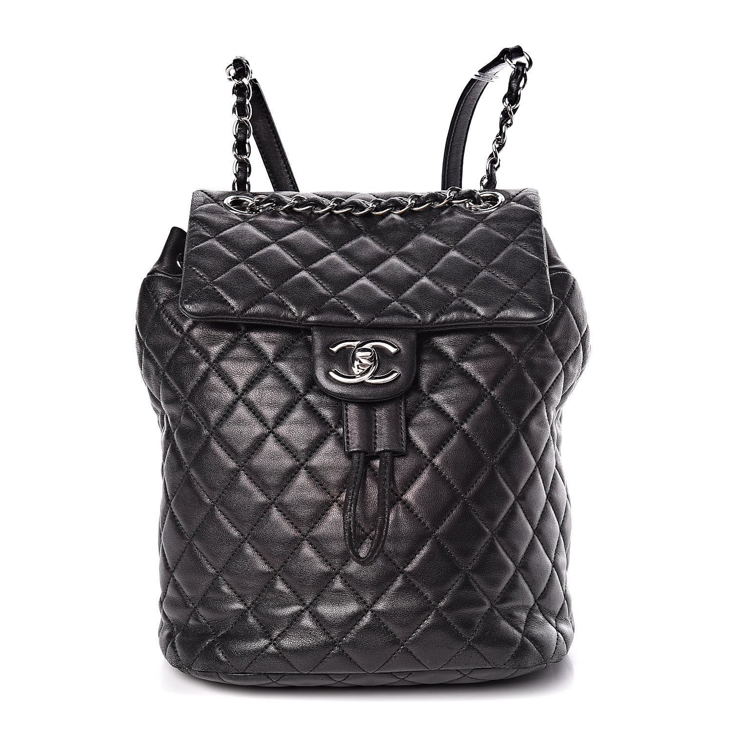 Chanel Lambskin Quilted Small Urban Spirit Backpack Black 1 of 10