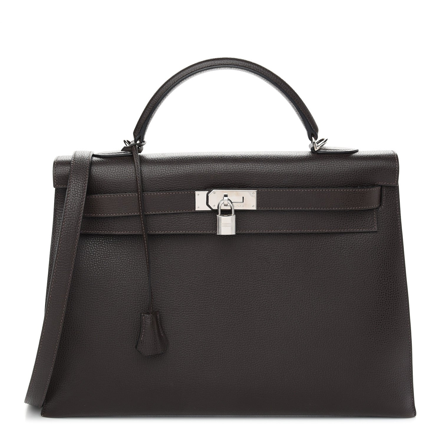 Hermes Togo Kelly Sellier 40 Chocolate 1 of 12