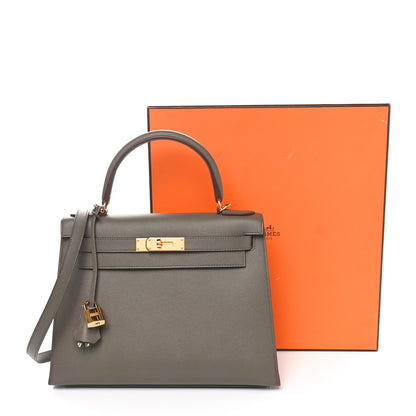 Hermes Epsom Kelly Sellier 28 Etain 11 of 11