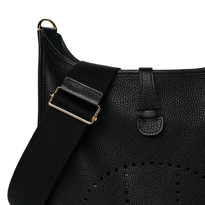 Hermes Taurillon Clemence Evelyne III PM Black 7 of 12