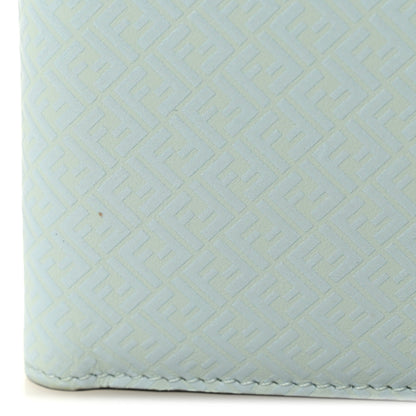 Fendi Vitello Grace Micro FF Embossed Bi-Fold Wallet Baleari 9 of 9