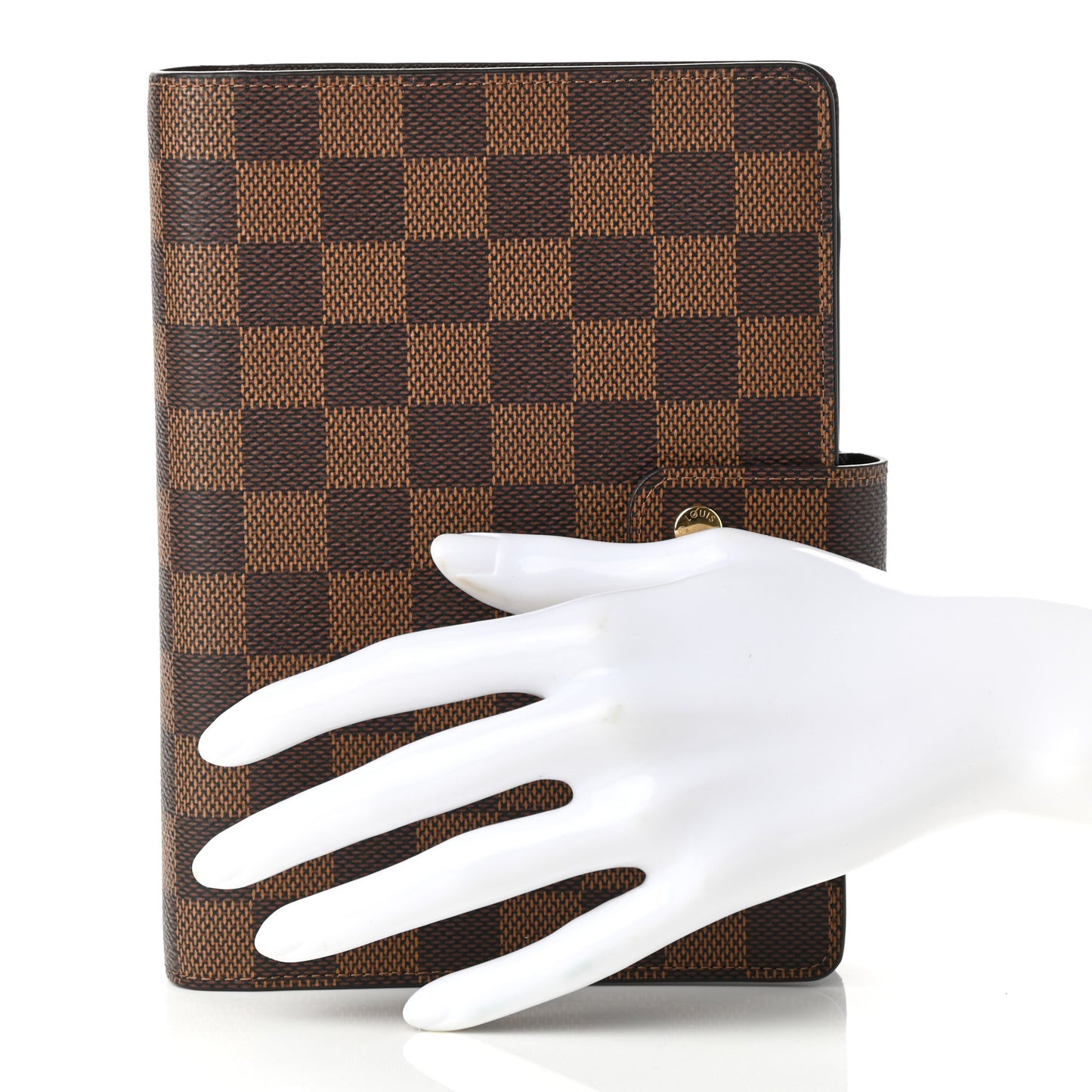 Damier Ebene Medium Ring Agenda Cover