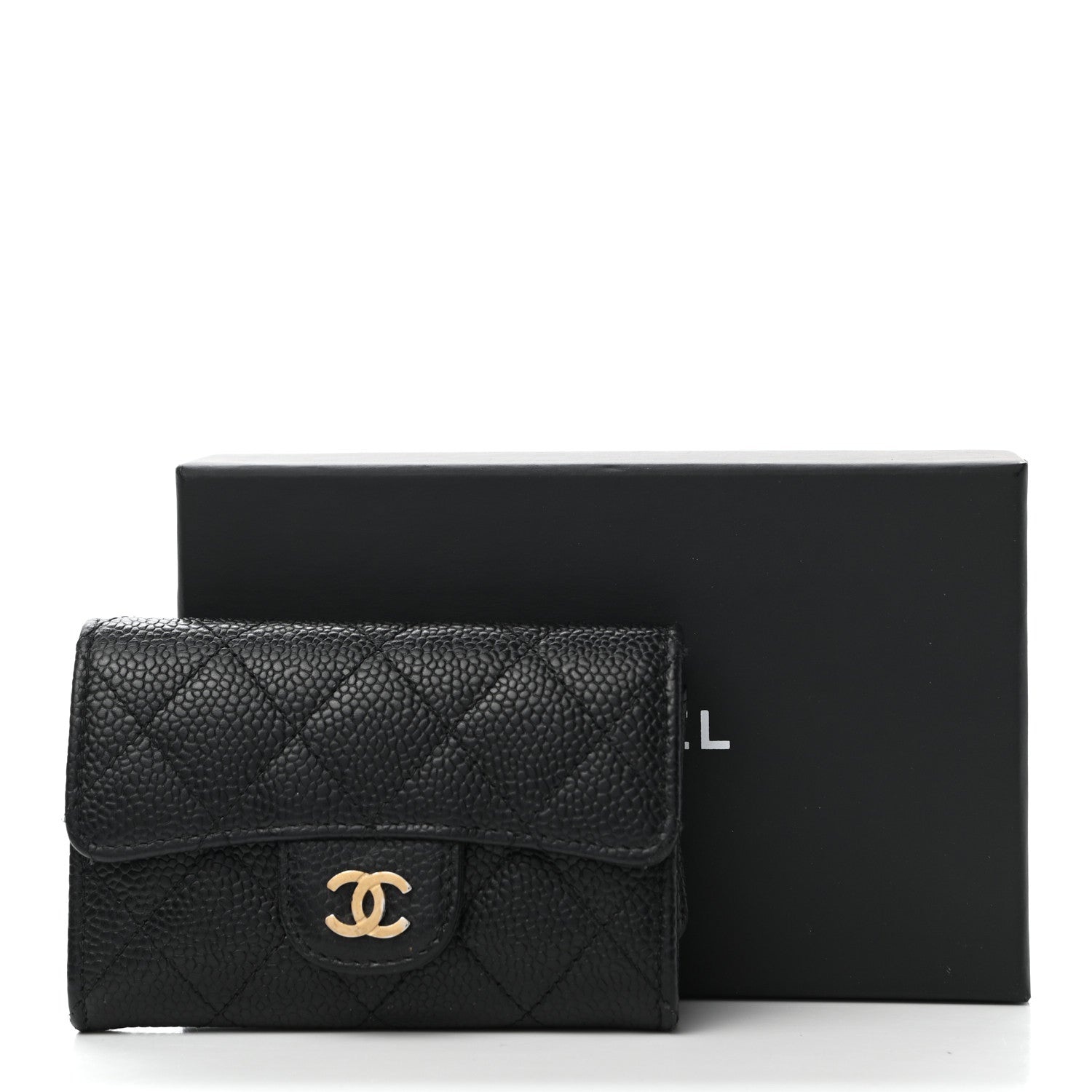Chanel Caviar Quilted Flap Card Holder Black 11 of 11
