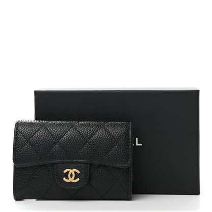 Chanel Caviar Quilted Flap Card Holder Black 11 of 11