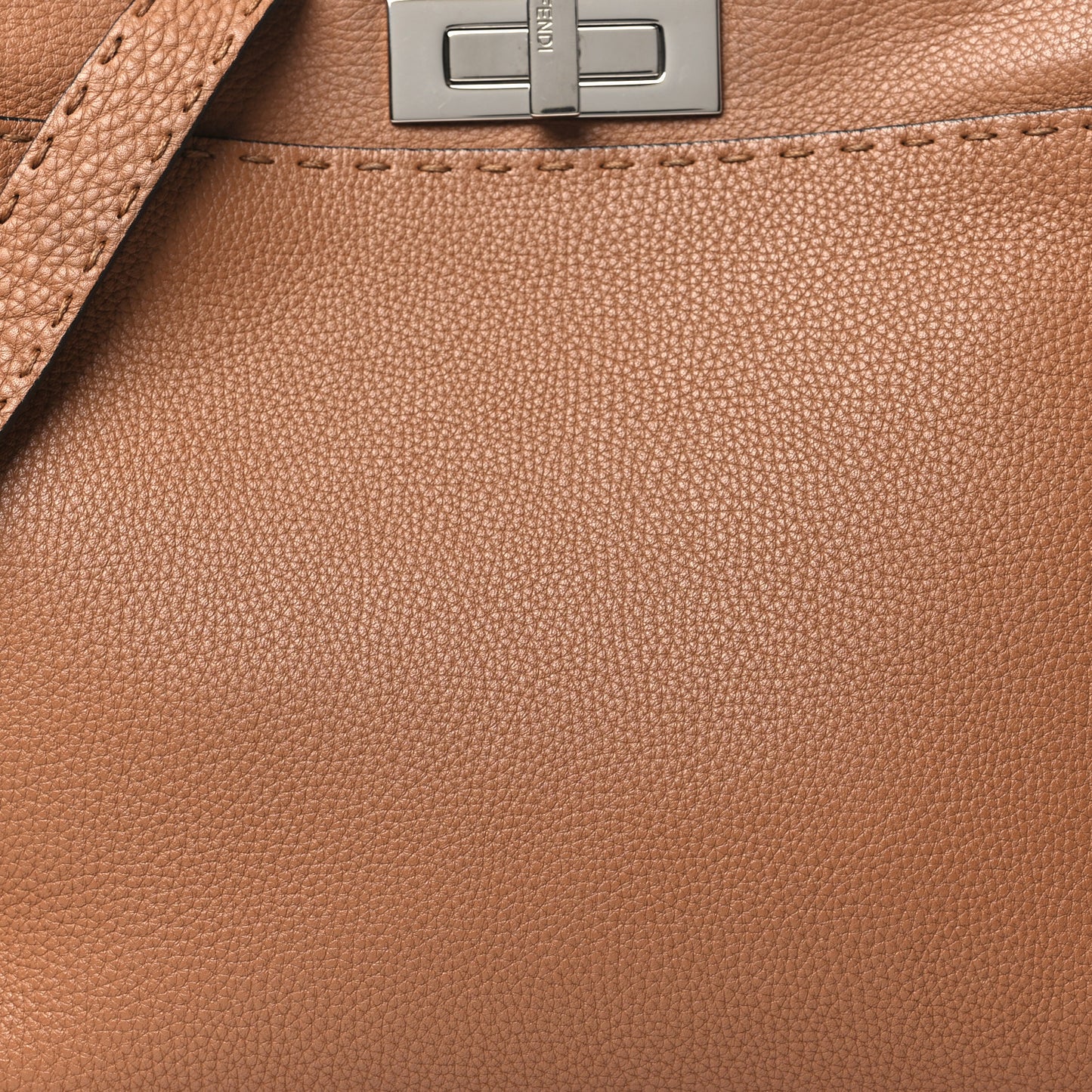 Cuoio Romano Selleria Bi-Color Medium Peekaboo Iconic Satchel Mou Deserto