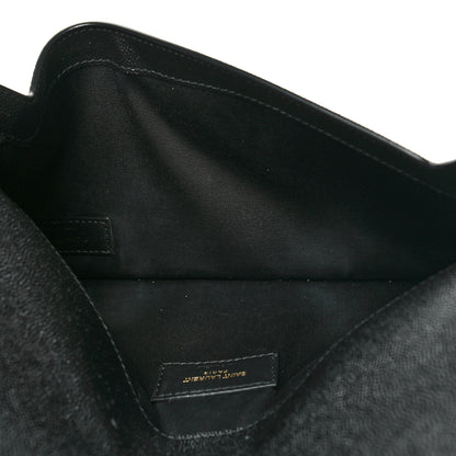 Saint Laurent Grain De Poudre Uptown Pouch Black 5 of 10