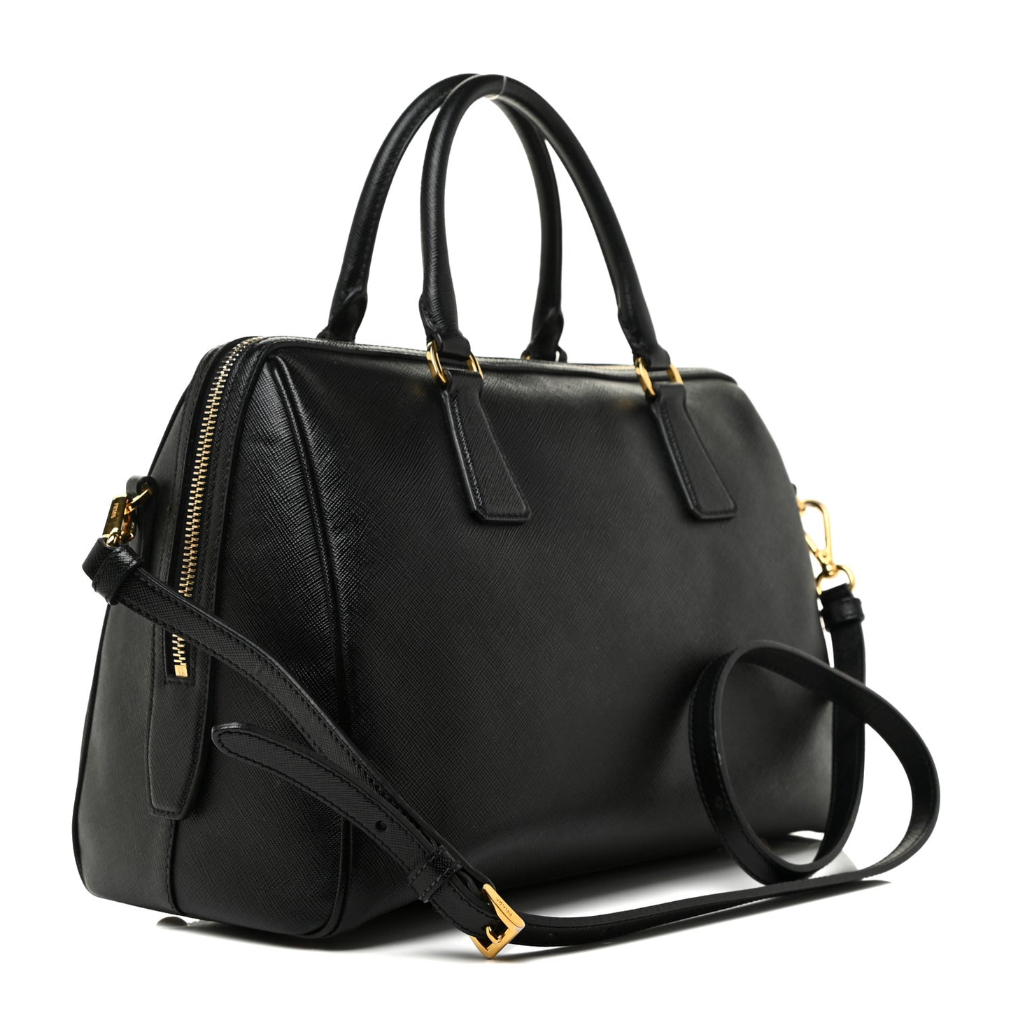 Saffiano Lux Bowler Black