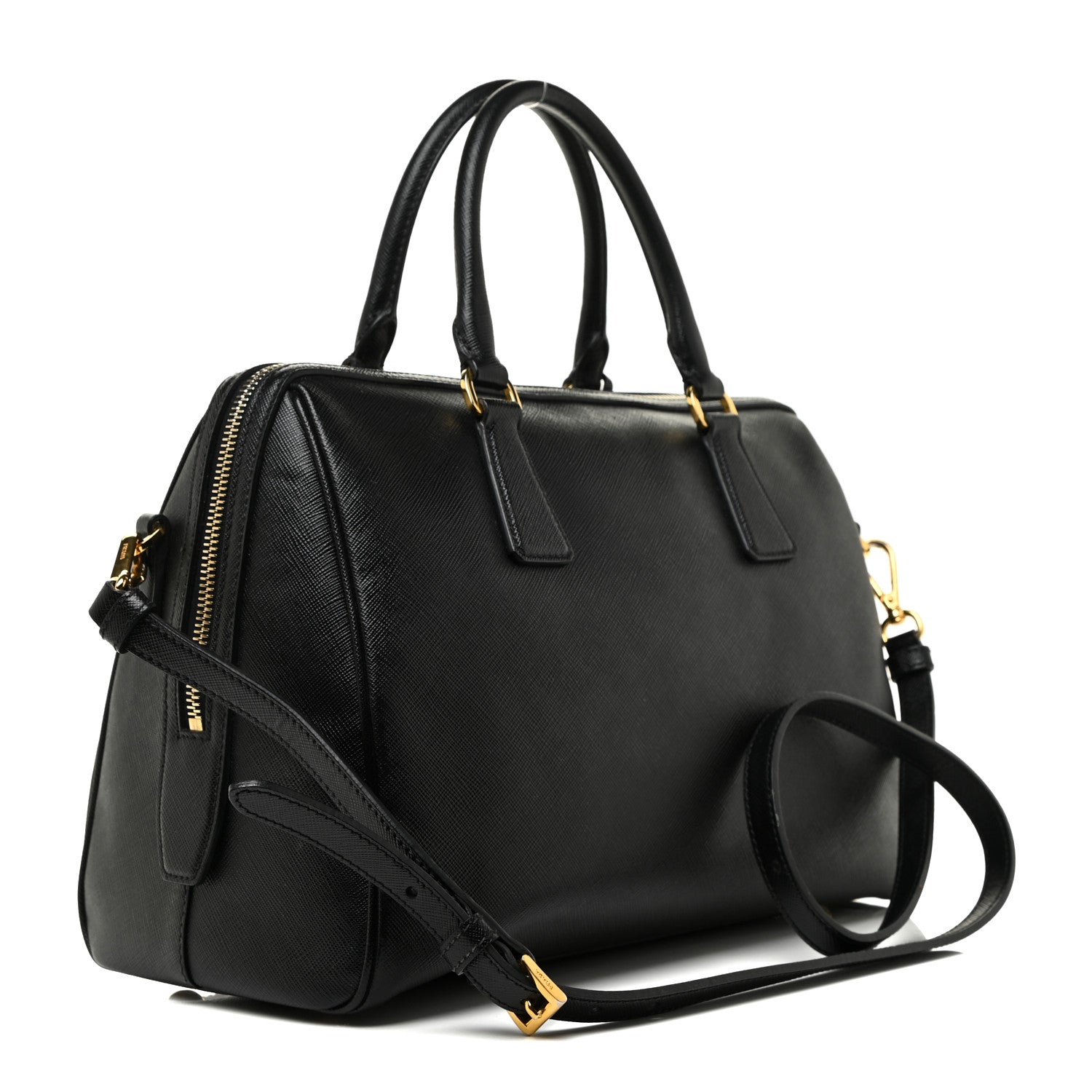 Prada Saffiano Lux Bowler Black 3 of 14