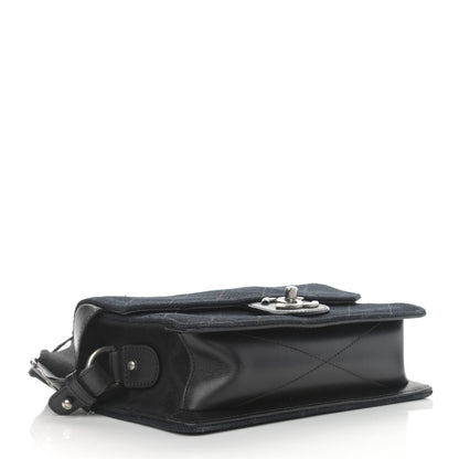 Chanel Fabric Quilted Small Flap Bag Navy 4 of 13