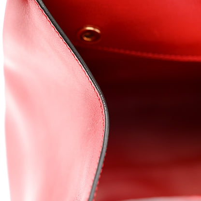 Salvatore Ferragamo Calfskin Medium The Studio Bag Red 16 of 17