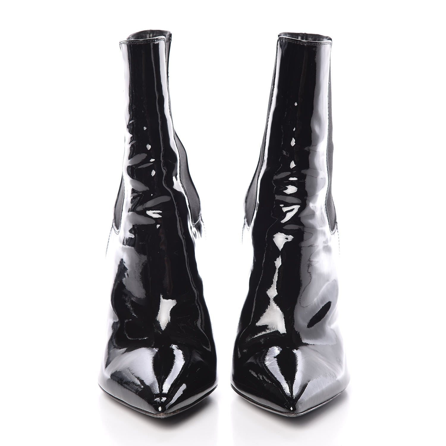 Saint Laurent Patent Opyum Ankle Boot 37.5 Black 2 of 11