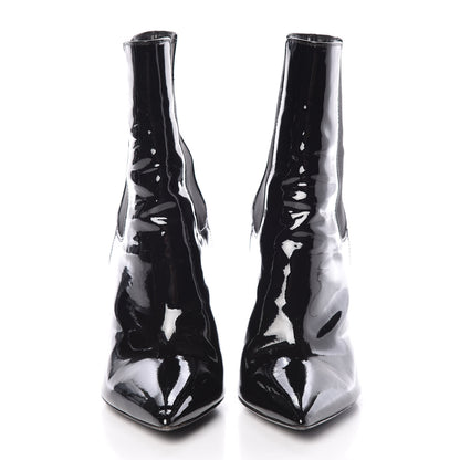 Saint Laurent Patent Opyum Ankle Boot 37.5 Black 2 of 11