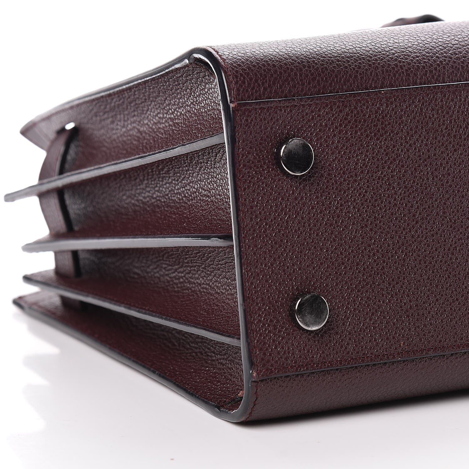 Saint Laurent Grained Calfskin Baby Sac De Jour Amaranto 9 of 12
