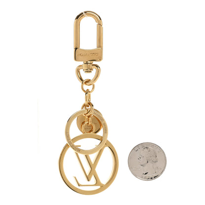 Louis Vuitton LV Circle Bag Charm Key Holder Gold 2 of 4