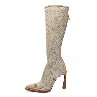 Fendi Technical 3D Mesh FFrame Tall Boots 37 Folk 1 of 6