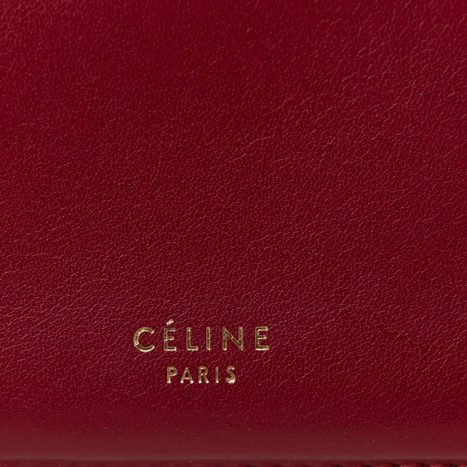 Celine Patina Box Calfskin Medium Clasp Bag Scarlet 11 of 19