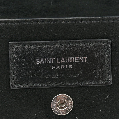 Saint Laurent Lambskin Teddy Drawstring Bag Black 7 of 12