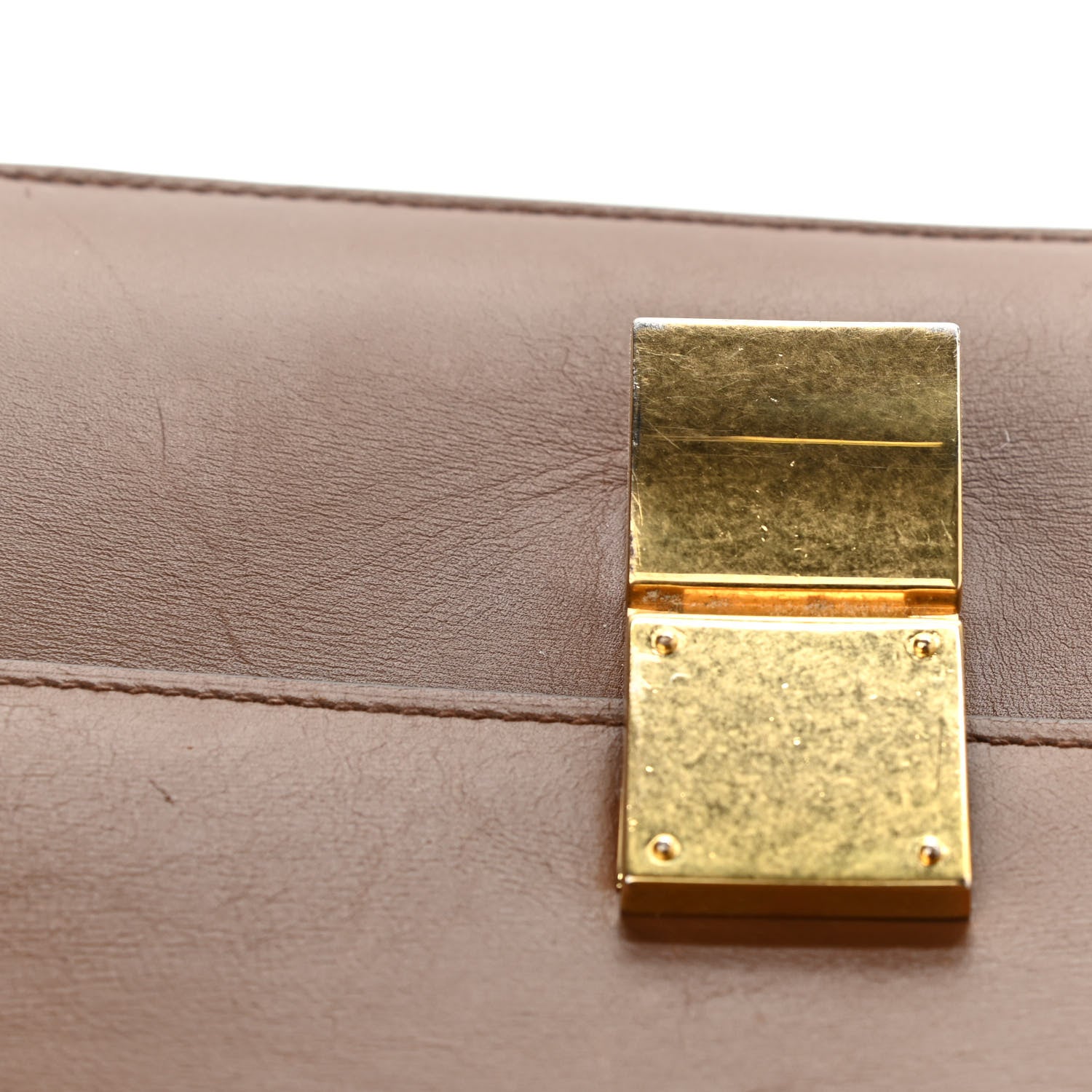 Celine Smooth Calfskin Medium Classic Box Flap Bag Camel 16 of 17