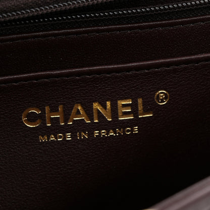 Chanel Lambskin Quilted Mini Top Handle Rectangular Flap Burgundy 6 of 11