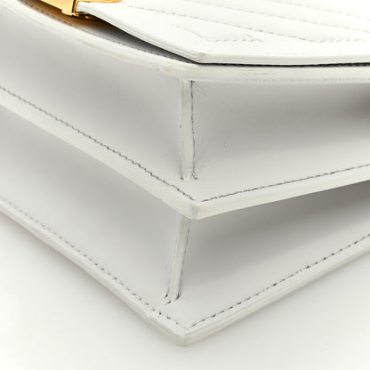 Off-White Calfskin Padded Diag Baby Binder Flap Bag White 9 of 9