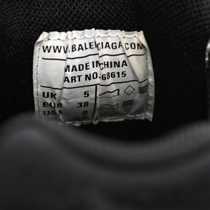 Balenciaga Rubber Mesh Bi-Color Womens Track.2 Open Sneakers 38 Black White 8 of 8