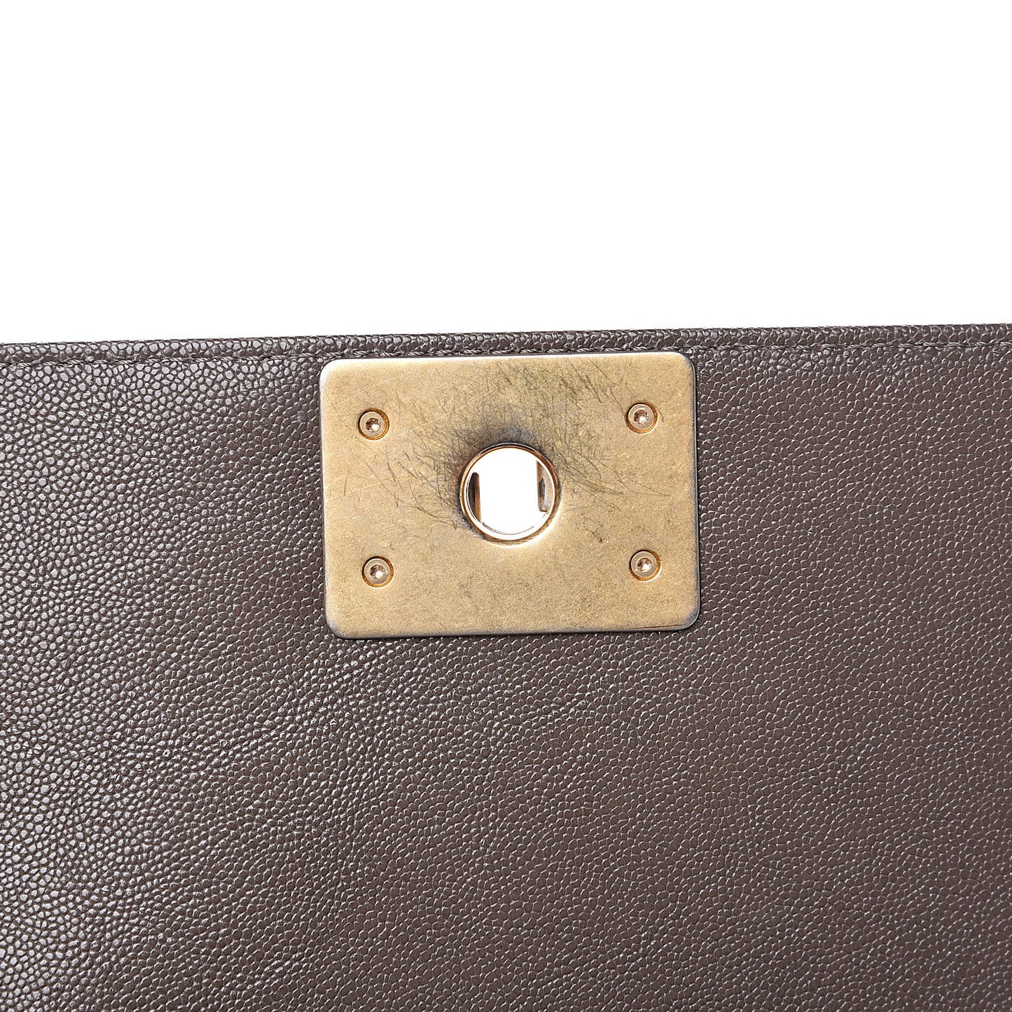 Caviar Quilted Small Boy Flap Khaki