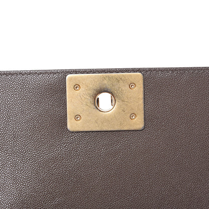Chanel Caviar Quilted Small Boy Flap Khaki 11 of 11